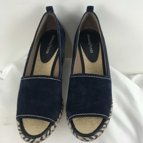 Donald/Pliner Suede Wedge Espadrilles - Picture 1 of 5
